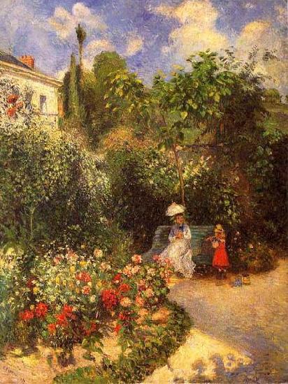 Camille Pissarro The garden of Pontoise oil painting image
